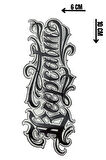 Geçici Keep Calm Yazılı Mini Dövme Tattoo