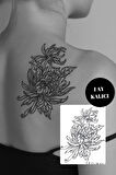 Lotus Çiçeği Figürlü 12 Saat Sonra Kararan Geçici Mini Dövme Tattoo