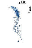 Tüy Figürlü 12 Saat Sonra Kararan Geçici Dövme Tattoo