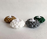 Bubble Tealight 3'lü Dekoratif Obje, Biblo, Dekor, Tealight Mumluk (3 Adet Led Mumluk Dahil)