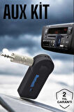 Tüm Araçlara Uyumlu Aux Car Bluetooth Kablosuz Araç Bağlantı Kiti