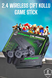 Game Stick 2000 Oyunlu 2.4G Kablosuz Çift Kol Yüksek Hassasiyetli Wireless