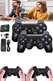 2 Kollu Kablosuz 2.4G Retro Oyunlar 4k Game Stick 3500 Oyun Atari