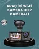 Gece Görüşlü DVR 3 Lensli Araç İçi Sürüş Kamerası Video Kaydedici