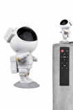 Gece Lambası Astronot Bluetooth Hoparlörlü Galaksi Işık Projektörü