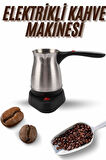 Elektrikli Cezve 800 Watt Paslanmaz Çelik Türk Kahve Makinesi Saplı