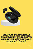 TWS Bluetooth Kulaklık Kulak İçi Kablosuz Dijital Göstergeli Çağrı Cevaplayabilen