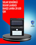 Solar Enerjiyle Çalışan IP65 Su Geçirmez 20 LED Duvar Lambası