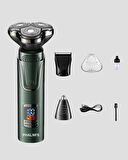 Şarjlı ve Kablosuz 3 Başlıklı Profesyonel Bakım Seti – Saç, Sakal, Burun ve Kulak Düzeltici