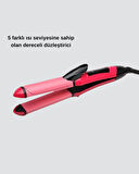 5 Kademeli Seramik Saç Düzleştirici – Düz ve Kıvırcık Mod, 26 mm Plaka, Profesyonel Saç Şekillendirme