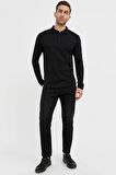 Simyon Styles Erkek Casual Uzun Kollu Polo Yaka Sweatshirt