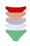 5 adet Süper Eko Set Likralı Kadın Slip Külot 524 - XL