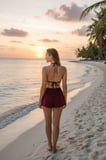 Bordo Şortlu Bağlamalı Bikini Takımı Üçgen Kesim Ayarlanabilir Esnek Kumaş Kadın Mayo Seti
