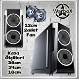WarboX PUMA Xeon X5650 24gb Ram 256gb SSD 250gb HDD R7 240-4gb E.kartı 19" Monitör Gaming Bilgisayar