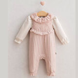 Baby Soft Flower Salopet  Pudra