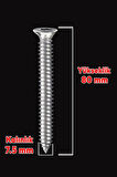 Buldex Sivri Uçlu Beton Tork Duvar Vida Seti – 7,5 Mm Çap – 60-150mm Arası Boylar - 125 Ad