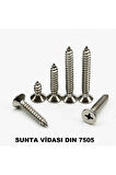 Ağaç Ve Sunta Vidası 4,0X50 Mm Yhb Sunta Vidası 4x50 Mm 100 Adet