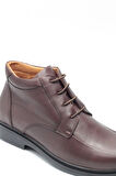 Kahverengi Hakiki Deri İçi Dışı Deri Konfor Tabanlı Klasik Erkek Bot