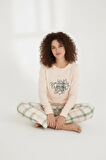Luxury Thermal Among Stars Desenli Kadın Polar Kışlık Pijama Takımı – 42058
