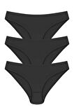 6 Adet Beyaz Renk Bikini Külot
