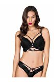 Le Jardin Siyah Renk Destekli Sütyen Takım