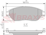 Braxıs Aa0606 Fren Balatası Ön Trafıc III 14> Vıvaro B 14>