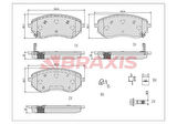 Braxıs Ab0621 Fren Balatası Ön X-Class 470 17>