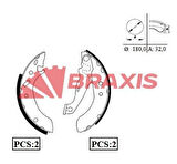 Braxıs Ac0010 Arka Fren Balatası Pabuc Escort Vıı 95>00 1.4 1.8Td 1.6 16V Fıesta IV 1.25 1.3 1.4 16V 95>01