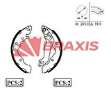 Braxıs Ac0058 Arka Fren Balatası Pabuc Kampana Hyundaı Accent 1.5 Crdı Matrı1.5 Crdı 2002-2004