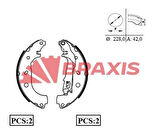 Braxıs Ac0070 Arka Fren Balatası Pabuc Doblo II III Idea Albea 1.3 1.4 1.6 1.8