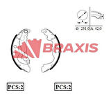Braxıs Ac0081 Arka Fren Balatası Pabuc Kangoo III Captur Clıo IV Duster Dokker Lodgy Sandero II Logan Mcv Mıcra No