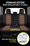 Renault Chamade UYUMLU TAM SET SİYAH Oto Koltuk Kılıfı 5 Koltuk Ön Arka Tam Set Terletmez