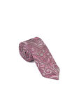 Brianze Pembe Şal Motif Desen Kravat Mendil Set