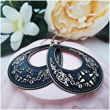 Özel İşleme Kadın Bronz Retro Küpe
