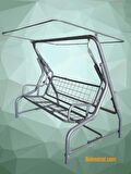Buket Salıncak 3 Kişilik Bahçe Salıncağı Balkon Salıncak 200 cm BS01