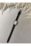 Quartz Retro Minimal Vintage Deri Kordon Kadın Kol Saati Eskitilmiş Kasa
