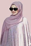 Koyu Pembe Bürümcük Şal Yumuşak Dokulu Günlük Kullanım