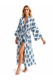 MISKA Azure Ikat Kimono