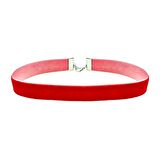 Kırmızı Renk Kadife 1.5 cm Kadın Choker Kolye