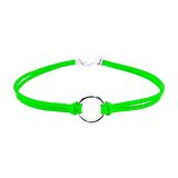 Fıstık Yeşili Kadın Süet Round Choker