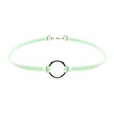 Su Yeşili Renk Kadın Süet Round Choker
