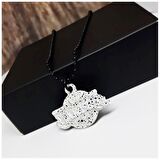 Siyah & Beyaz Benekli Erkek Los Angeles Lakers Kolye