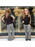 6023 TÜLLÜ LEOPAR İSPANYOL PANTOLON TAKIM