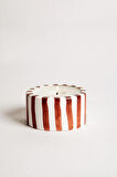Kahverengi Çizgili Tealight Mumluk