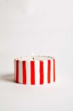 Kırmızı Çizgili Tealight Mumluk