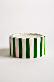 Yeşil Çizgili Tealight Mumluk