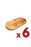 Ahşap Oval Fincan Ve Çay Bardak Altlığı 6 Adet Çok Fonksiyonlu