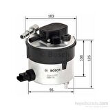 Bosch - Yakıt Filtresi Ford Fıesta Focus Volvo S40 1.6 Tdci 2005> Metal - Bsc F 026 402 046