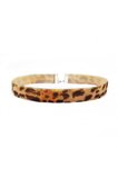 Leopar Desen Kadın Choker Tasma Kolye