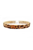 Leopar Desen Kadın Choker Tasma Kolye
